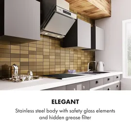 Klarstein Balzac Silent 60 Deckenhaube 60 cm Silber