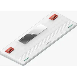 nuphy Air96 V2 Mechanische Tastatur Kabellos mit niedrigem Profil,100 Tasten RGB Hot-Swap Tastatur unterstützt 2.4GHz Wireless/Bluetooth/USB-C für PC/Laptop/Windows/Mac-White Gateron Aloe Switch