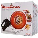 Moulinex HM3108 Handmixer Schwarz 300W inkl. Schneebesen & Knethaken
