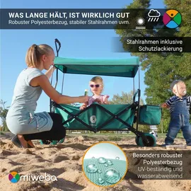 MIWEBA Bollerwagen MB-10 grau Transporttasche