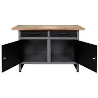 Ondis24 Werkstatt-Set »Werner«, Ecklösung anthrazit, Metall + grau