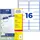 Avery Zweckform Adressetiketten L7162-40 Weiß 99 1 33 9 mm 40 Blatt 640 St