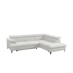 Primo Ecksofa aus Kunstleder David ¦ grau ¦ Maße (cm): B: 256 H: 74 T: 208.0