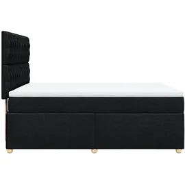 vidaXL Boxspringbett 140 x 200 cm Schwarz