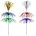 Papstar Deko-Picker 18 100 St Farbig sortiert