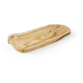 HENDI Schneidebrett, aus Olivenholz, Schneidebrett, Braun