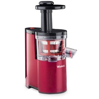 h.koenig Winkel SX24 Slow Juicer, Entsafter, Saftpresse, Obst- und Gemüsepresse, 200 W, Rot