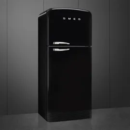 Smeg FAB50RBL5 Retro-Kühl-Gefrierkombination (400 l, 1921 mm hoch, Schwarz)
