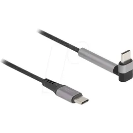 DeLock USB-C® Kabel USB 2.0 USB-C® Stecker, USB-C® Stecker 1.50m Schwarz, Grau 81172