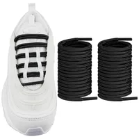 Endoto Rund Schnürsenkel für Nike Air Max 97/95/720 Running Schuhe, 4MM Ersatz Schuhbänder Shoelaces Laces (Schwarz, 54 Zoll) - 54Inch/137.2cm