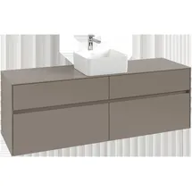 Villeroy & Boch Waschbeckenunterschrank 4 Auszüge 160 x 54,8 x 50 cm Graphit