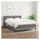 vidaXL Boxspringbett mit Matratze Dunkelgrau 140x200 cm Stoff
