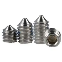 MS Beschläge Fixierschraube 10 Stück Madenschraube Edelstahl Innensechskant Kegelkopf M6x9mm