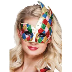Bunte Venice Jockey Augenmaske - OS