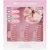 Brushworks Hair Clip & Scrunchie Set Set aus Haargummis und Haarspangen