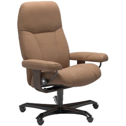 STRESSLESS Bürostuhl Consul Office Leder Braun Batick Latte M (Medium)