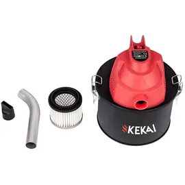 kekai Adriano Aschesauger, kompakt, 4 Liter, 600 W, waschbarer HEPA-Filter und gebogenes Aluminiumrohr