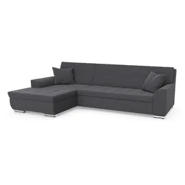 DOMO collection Ecksofa DOMO COLLECTION "TREVISO viele Bezüge, auch in Cord, L-Form, 267x178 cm", grau, B:267cm H:83cm T:178cm, 100% Polyester, Sofas, Ecksofa, wahlw. mit Bettfunktion, inkl. Zierkissen, Unser Dauertiefpreis