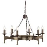 Elstead Lighting Kronleuchter Hängelampe Deckenleuchte Eisen Bronze D 81 cm Esszimmerlampe