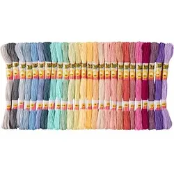 folia Garn zum Sticken Pastell matt pastellfarben 1,0 mm x 8,0 m