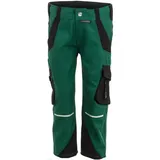 Planam Kinder Stretch-Bundhose Norit - 170/176 - grün/schwarz