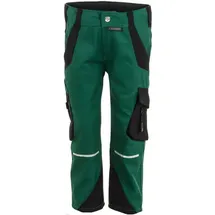 Planam Kinder Stretch-Bundhose Norit - 170/176 - grün/schwarz