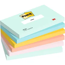 Post-it Haftnotizen Beachside Collection, 127 x 76 mm Farbig sortiert 6 Stück à 100 Blatt