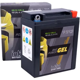 Intact Bike-Power GEL Motorradbatterie GEL12-12AL-A, 12Ah (DIN 51213, YB12AL-A