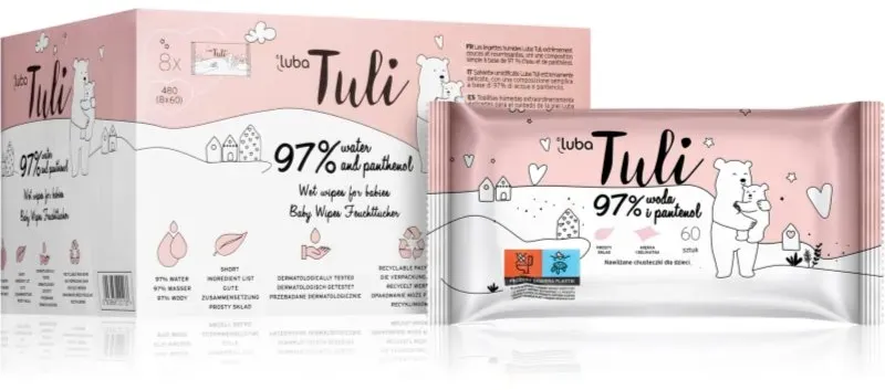 Preisvergleich Produktbild Luba Tuli Panthenol Feuchttücher für Kinder 8x60 St.