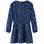 vidaXL Kinderkleid mit Langen Ärmeln Marineblau 140