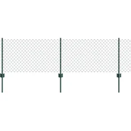 vidaXL Zaunpfosten 0,6 x 1000 cm Grün/Stahl