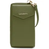 lazarotti Bologna Leather Zip Around Geldbörse Damen olive