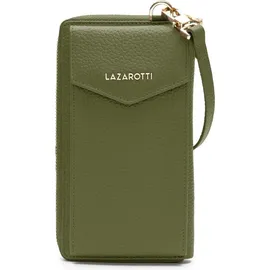 lazarotti Bologna Leather Zip Around Geldbörse Damen olive