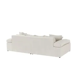Smart Big Sofa im modernem Cord Lianea ¦ beige ¦ Maße (cm): B: 260 H: 86 T: 133.0