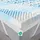 Wenta Topper 5-Zonen Gel-Memory-Foam 180 x 200 cm blau