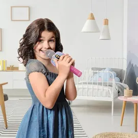 Lexibook Barbie, Bluetooth-Mikrofon mit Stimmwechselfunktion, Telefonhalter, Rosa, - Rosa