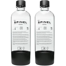 Spinel Soda BubbleON Wassersättiger + 2 Schwarze 1L-Flaschen