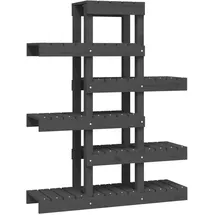 vidaXL Pflanzenständer 85 x 25 x 109,5 cm Grau