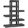 vidaXL Pflanzenständer 85 x 25 x 109,5 cm Grau