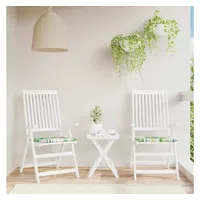 VidaXL Gartenstuhl-Kissen 2 Stk. Mehrfarbig Stoff