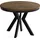 WFL GROUP Runder Ausziehtisch 90-190 x 77 cm dunkelbraun