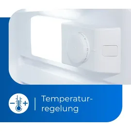 Exquisit KS1016-4-HE-040D Kühlschrank (109 l, 855 mm hoch, Inoxlook)