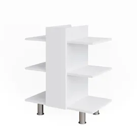 Vicco Waschbeckenunterschrank Fynn Weiß 60 x 70 cm mit 6 Ablagen
