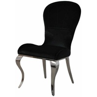 Barock Stuhl schwarz Tiffany - modern barock Polsterstuhl