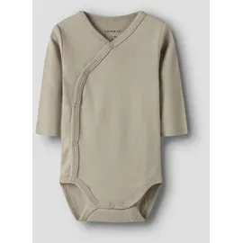NAME IT Unisex Nbnbody 2P Ls Wrap Solid Noos, Pure Cashmere, Numeric_74 (2er Pack) - numeric_74