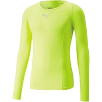 Puma Liga Baselayer Tee LS-Fizzy Lime Performance-T-Shirt, M