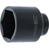 BGS Kraft-Steckschlüssel-Einsatz Sechskant Antrieb Innenvierkant 12,5 mm (1/2") SW 52 mm