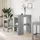 vidaXL Bartisch mit Regal 90 x 47,5 x 103,5 cm Grau