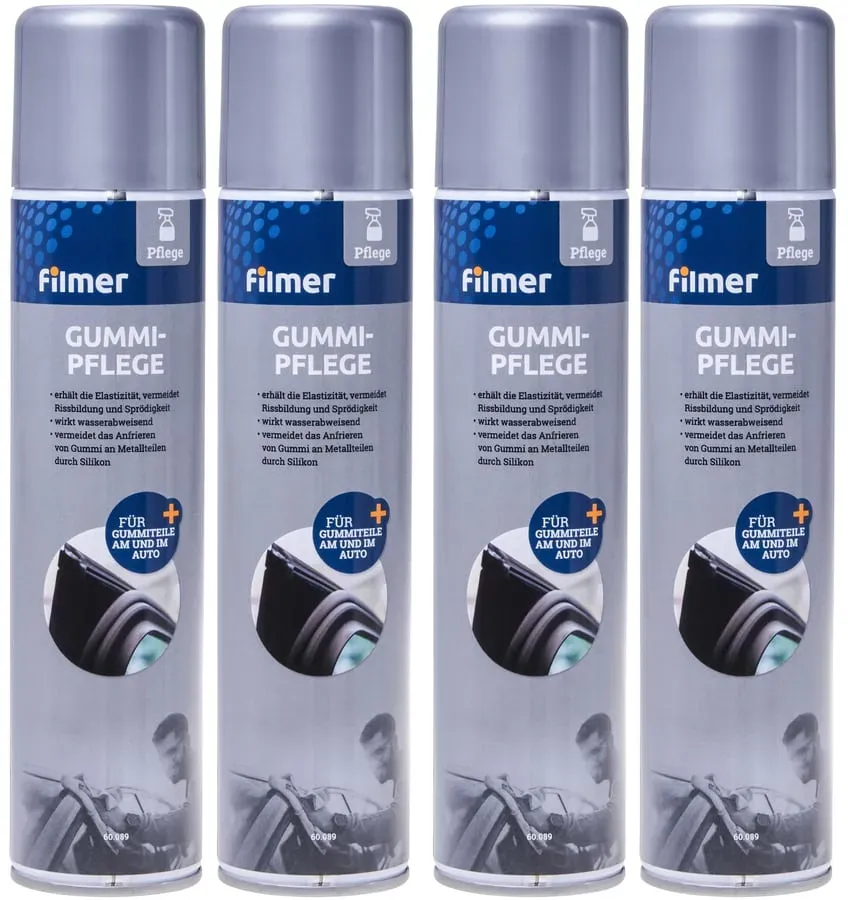 FILMER Gummipflege 60.089, 300 ml, 4 Stück