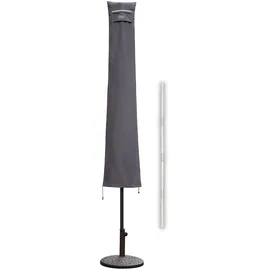 Sekey Abdeckung für Sonnenschirm 350 cm Polyester Grau